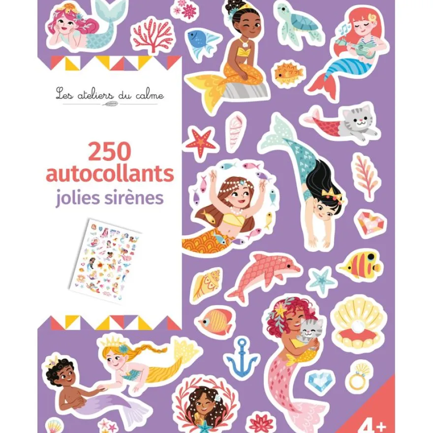 250 autocollants - jolies sirènes