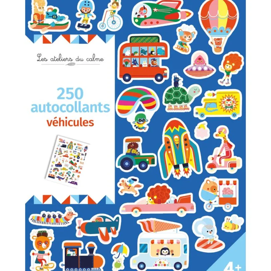 250 autocollants - véhicules