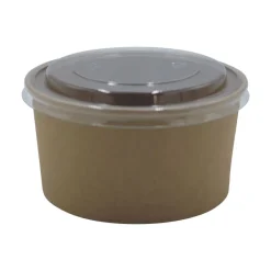 300 Bols salade Kraft 750 ml + Couvercles
