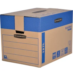 5 Cartons déménagement 127L - Bankers Box SmoothMove FastFold Fellowes
