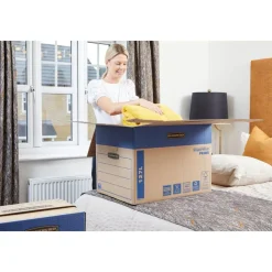 5 Cartons déménagement 127L - Bankers Box SmoothMove FastFold Fellowes