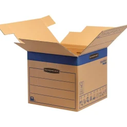 5 Cartons déménagement 85L - Bankers Box SmoothMove FastFold Fellowes