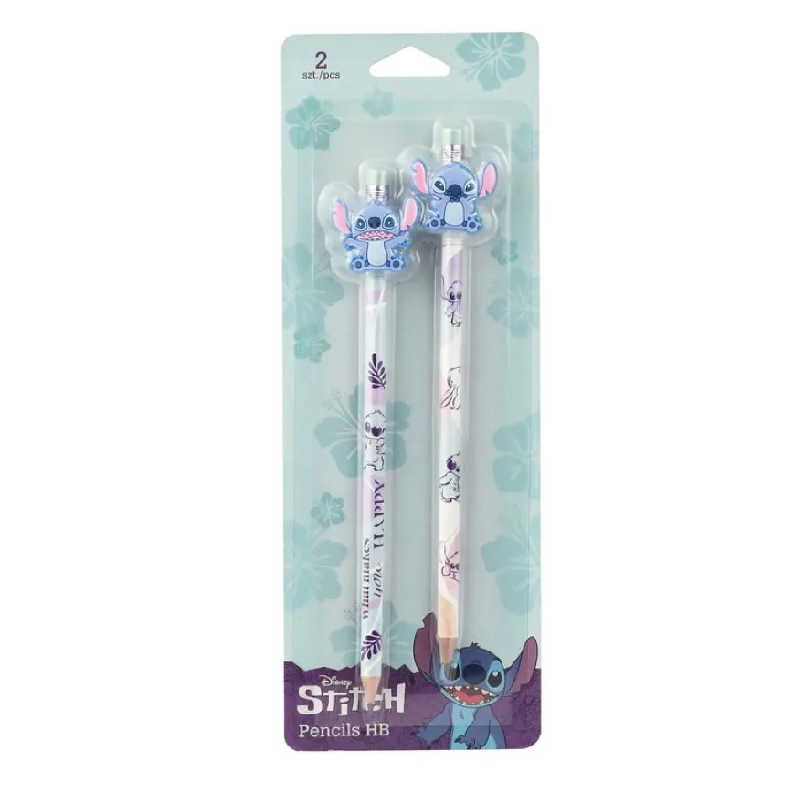2 crayons de papier Stitch