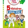 5 histoires Spécial sport - J'apprends à lire avec Sami et Julie - CP/CE1 - livre d'images