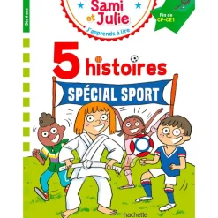 5 histoires Spécial sport - J'apprends à lire avec Sami et Julie - CP/CE1 - livre d'images