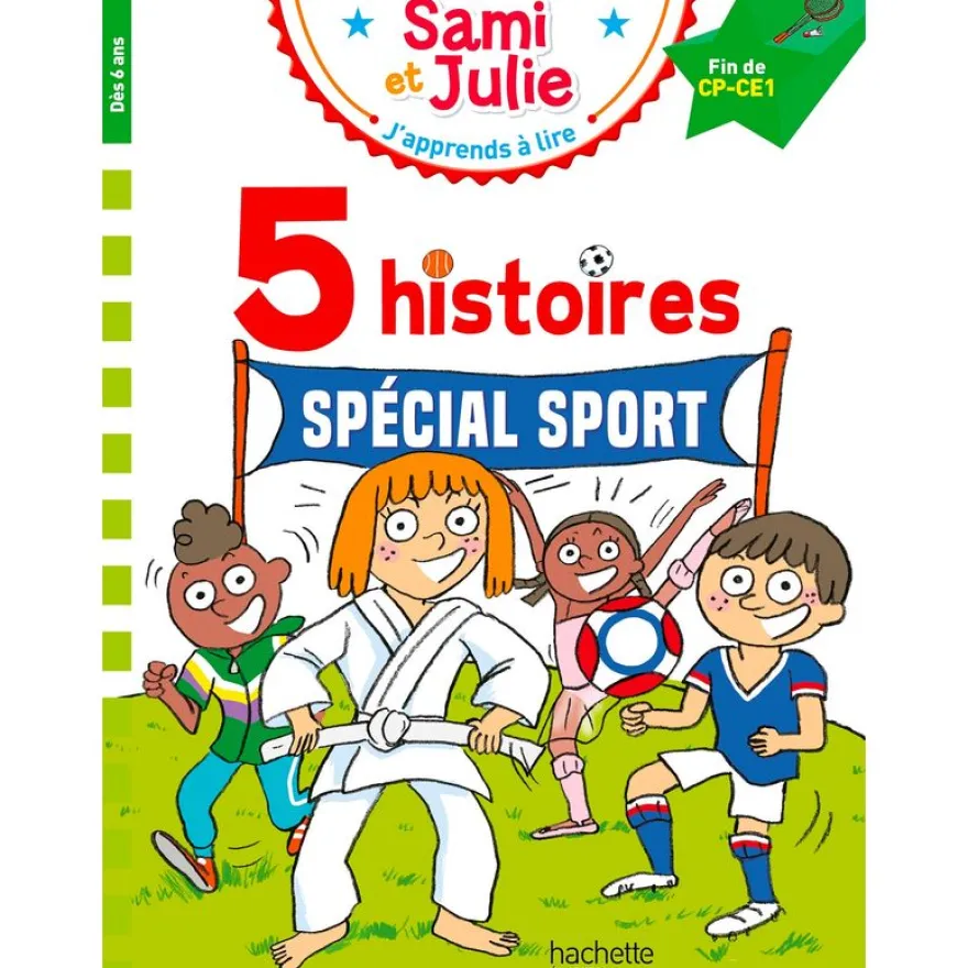 5 histoires Spécial sport - J'apprends à lire avec Sami et Julie - CP/CE1 - livre d'images