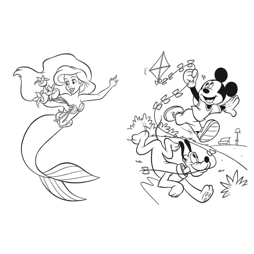 15 minutes par coloriage - Les grands classiques - Disney