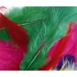 20 plumes 7 cm colorées - Idéal pour créations enfants dès 3 ans