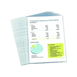 100 Pochettes perforées - A4 - pour 20 feuilles - 4/100