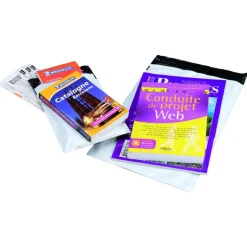 50 Pochettes plastiques - enveloppes de sécurité indéchirables - fermeture adhésive - 32 x 43 cm