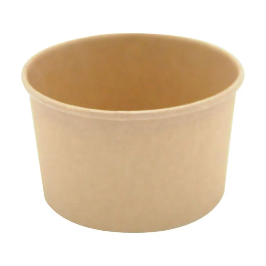 50 Pots à glace Kraft brun - 95 x 80 x 50 mm