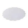 250 Ronds blancs festonnés - diam 19 cm