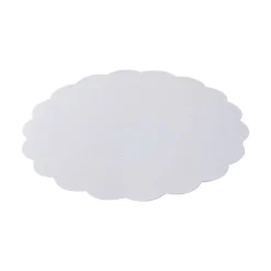 250 Ronds blancs festonnés - diam 23 cm