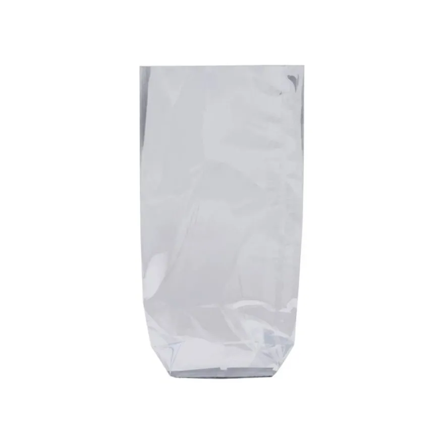 100 Sachets transparent - fond rigide – 10×22 cm – Recyclable