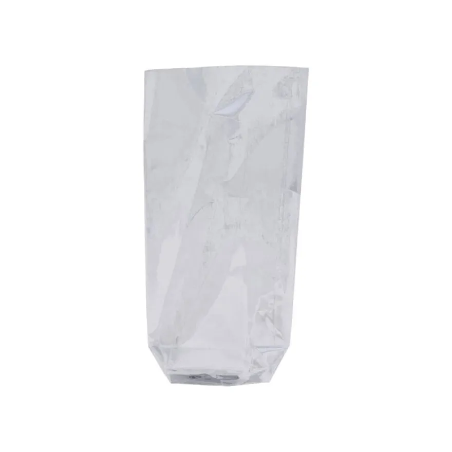 100 Sachets transparent écorné à fond souple – 11,5×21 cm – Recyclable