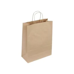 50 Sacs cadeau kraft - poignées torsadées - 45 cm x 17 cm x 48 cm - brun
