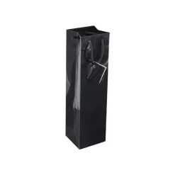 20 Sacs cadeau pour bouteille - 10 cm x 9 cm x 38 cm - noir