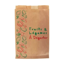 1000 Sacs kraft fruits 3 kg - 22 + 9 x 34 cm