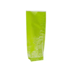 50 Sacs papier à fond rectangulaire avec soufflets latéraux – Citron vert – 8x4×20 cm – Recyclable