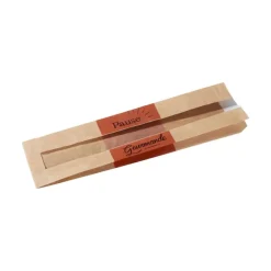 1000 Sacs sandwich Kraft brun + Fenêtre - 100 + 60 x 340 mm
