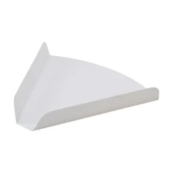 250 Triangles rainés blancs - 18 x 18 cm