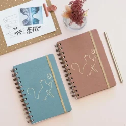 Agenda à spirale Elise - 1 jour par page - 12 x 17 cm - rose - Exacompta
