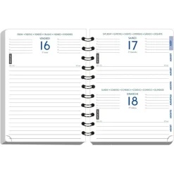 Agenda à spirale Elise - 1 jour par page - 12 x 17 cm - rose - Exacompta
