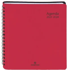 Agenda à spirale Grenade 16 bureau - 1 semaine sur 2 pages - fuchsia - Oberthur