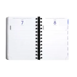 Agenda à spirale Shiny - 1 jour par page - 12 x 17 cm - fleurs - Exacompta