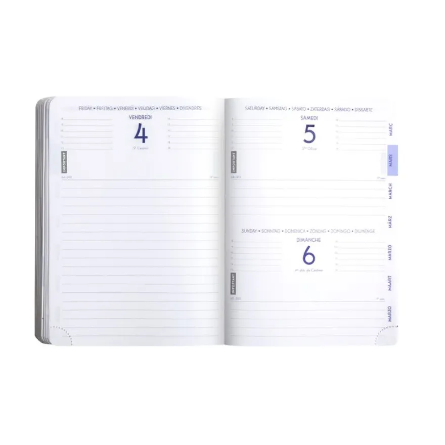 Agenda Animaux - 1 jour par page - 12 x 17 cm - tigre - Exacompta