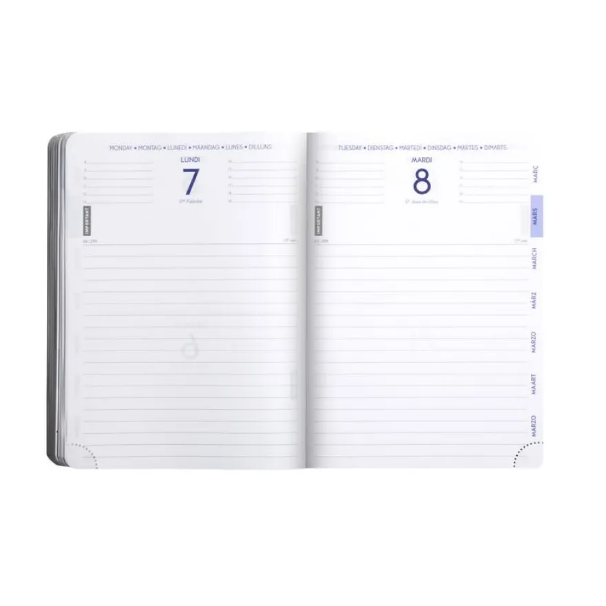 Agenda Animaux - 1 jour par page - 12 x 17 cm - tigre - Exacompta