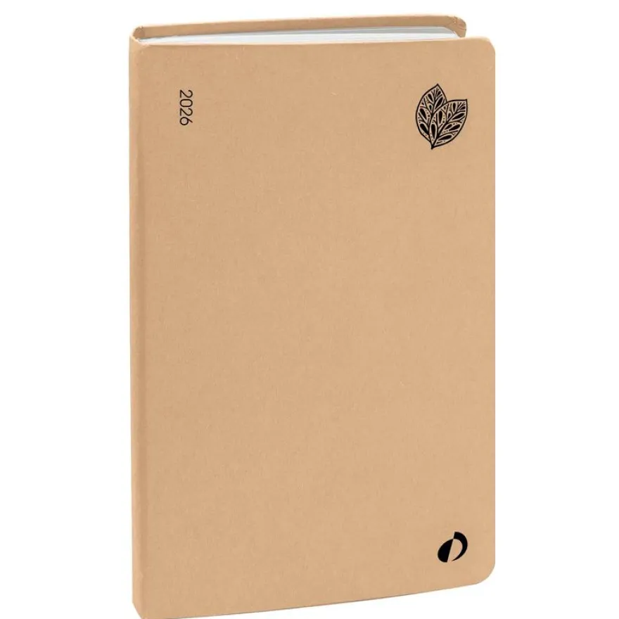 Agenda Année Civile - AFFAIRES RECYCLÉ Multilingue - Couverture Harmony - Pecan - 10x15 cm - Semainier - 13 mois de décembre à décembre - Quo Vadis
