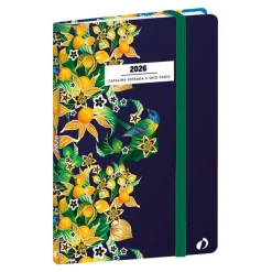 Agenda Année Civile - AFFAIRES FR - Couverture Catalina Estrada avec élastique - - Physalis -10x15 cm Semainier - 13 mois de décembre à décembre - Quo Vadis
