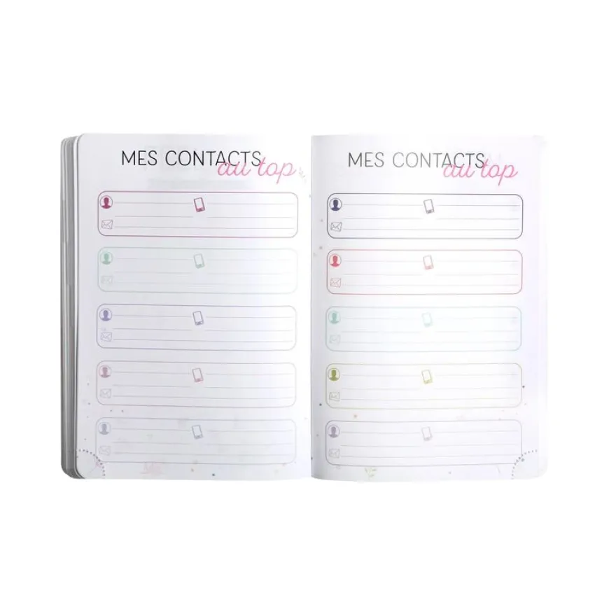 Agenda Ariel - 1 jour par page - 12 x 17 cm - disponible dans différents visuels - Exacompta