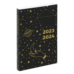 Agenda Astrologie - 1 jour par page - 12 x 17 cm - noir ou bleu - Exclusivité Bureau Vallée - Viquel