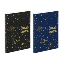 Agenda Astrologie - 1 jour par page - 12 x 17 cm - noir ou bleu - Exclusivité Bureau Vallée - Viquel