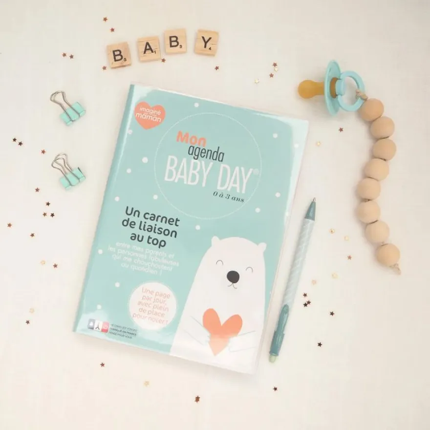 Agenda Baby Day non daté - 1 jour par page - 15 x 21 cm - Exacompta