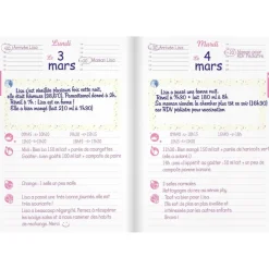 Agenda Baby Day non daté - 1 jour par page - 15 x 21 cm - Exacompta