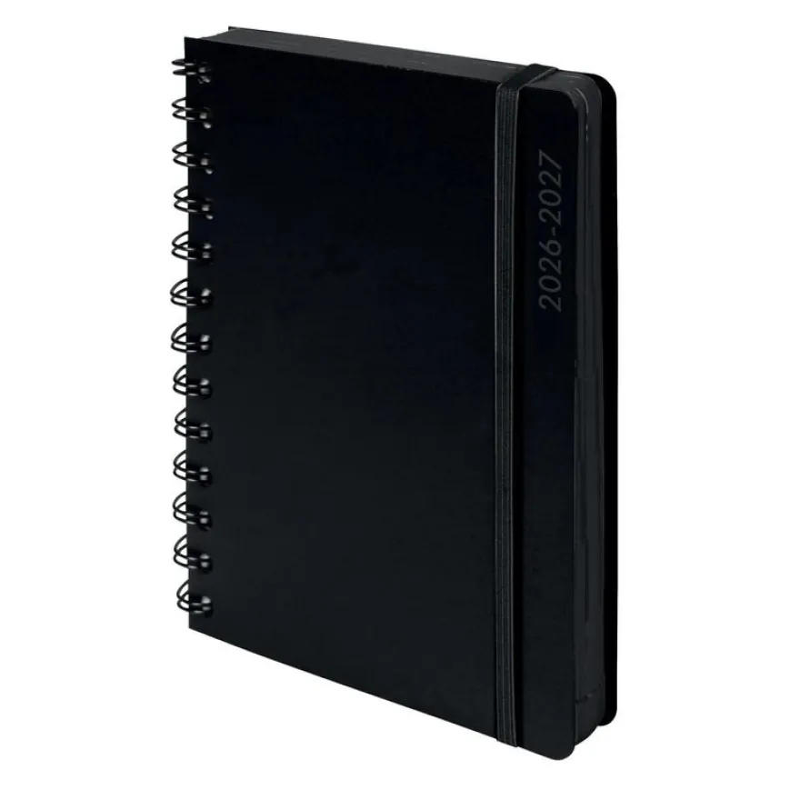 Agenda Black & Color - 1 jour par page - 12 x 17 cm - Noir - Exacompta