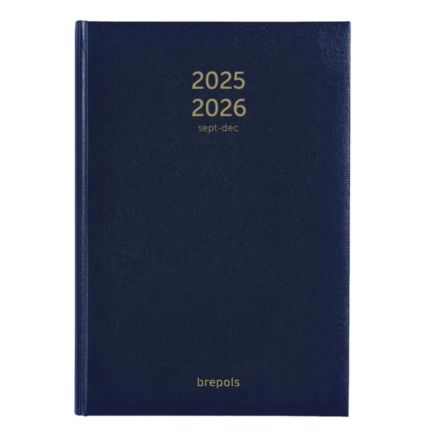 Agenda Bretime Lima 16 mois - 1 semaine sur 2 pages - 15 x 21 cm - 3 couleurs disponibles - Brepols