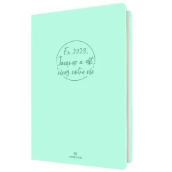 Agenda Camelia 25 - 1 semaine sur 2 pasges - 17 x 24,5 cm - lagon - Oberthur