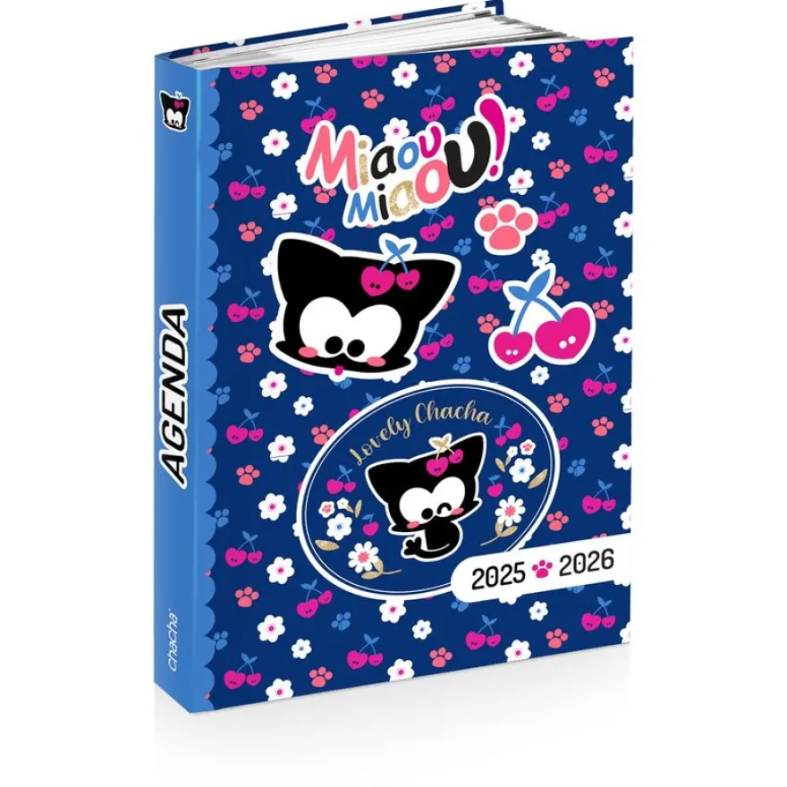 Agenda CHACHA MANGA & CHERRY- 12 x 17 cm - 2 modèles au choix - Kid'Abord