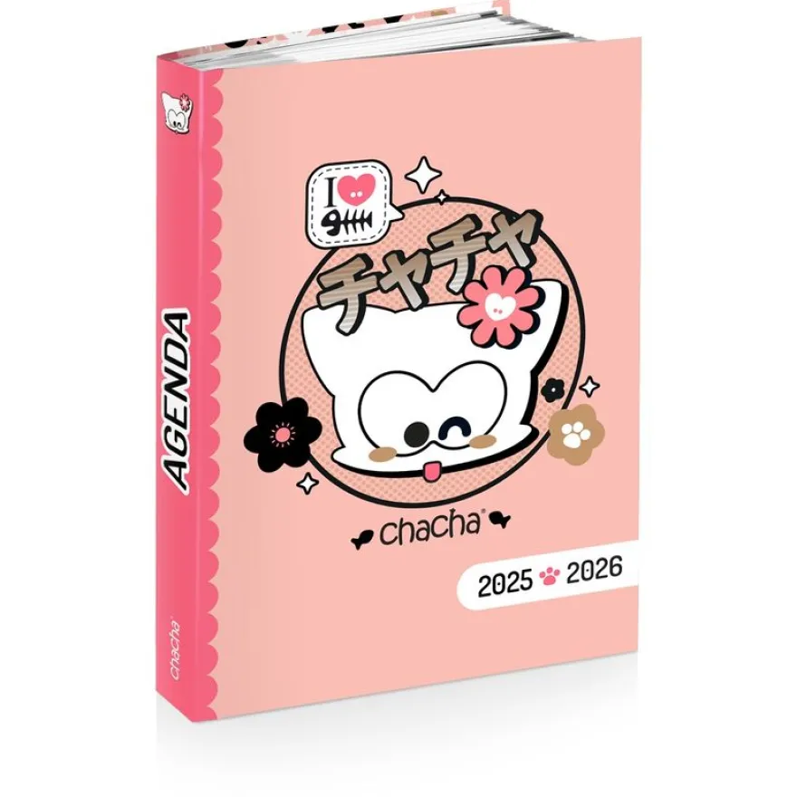 Agenda CHACHA MANGA & CHERRY- 12 x 17 cm - 2 modèles au choix - Kid'Abord