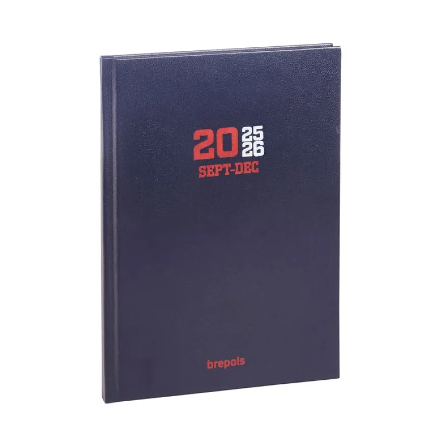 Agenda College 16 mois - 1 semaine sur 2 pages - 15 x 21 cm - 3 couleurs disponibles - Brepols
