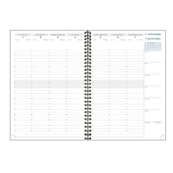 Agenda de bureau 16 mois Méline - 1 semaine sur 2 pages - 21 x 29,7 cm - disponible dans différentes couleurs - Exacompta