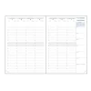 Agenda de bureau 16 mois Nil - 1 semaine sur 2 pages - 21 x 29,7 cm - Noir - Exacompta