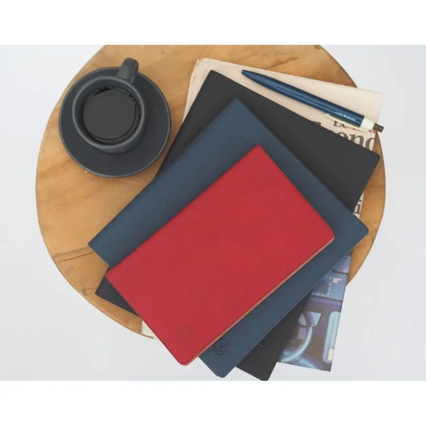 Agenda de bureau 16 mois Nil - 1 semaine sur 2 pages - 21 x 29,7 cm - disponible dans différentes couleurs - Exacompta