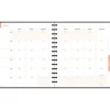 Agenda de bureau Sophie Adde Lady 18S spiralé - 1 semaine sur 2 pages - 15 x 17 cm - Oranges - Exacompta