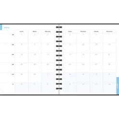 Agenda de bureau Sophie Adde Lady 18S spiralé - 1 semaine sur 2 pages - 15 x 17 cm - Oranges - Exacompta