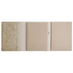 Agenda de bureau spiralé 16 mois Fauve All in One - 1 semaine sur 1 page - 15 x 21 cm - Beige - Exacompta
